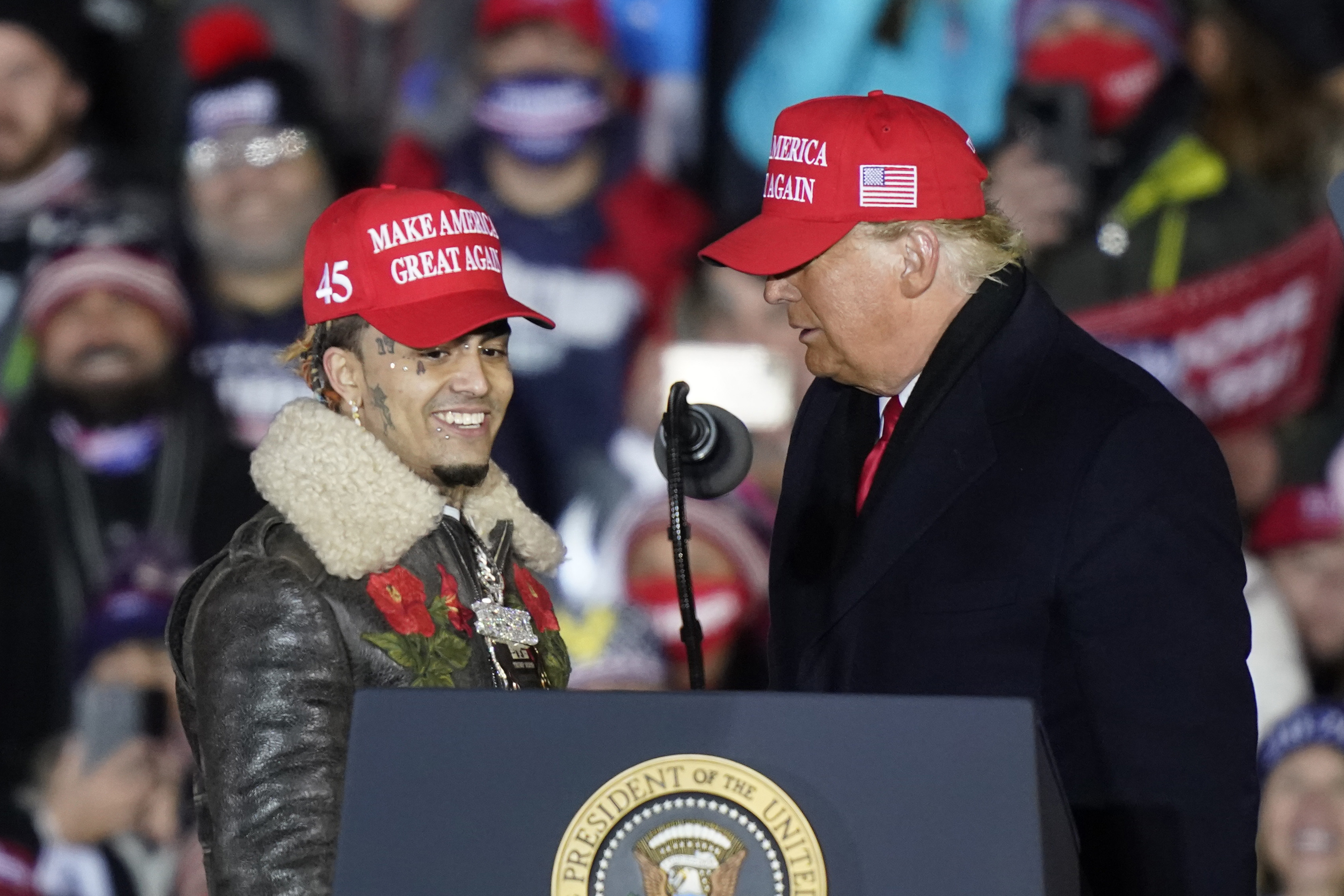 ‘Come up, Lil Pimp!’ Trump calls rapper Lil Pump wrong name at rally
