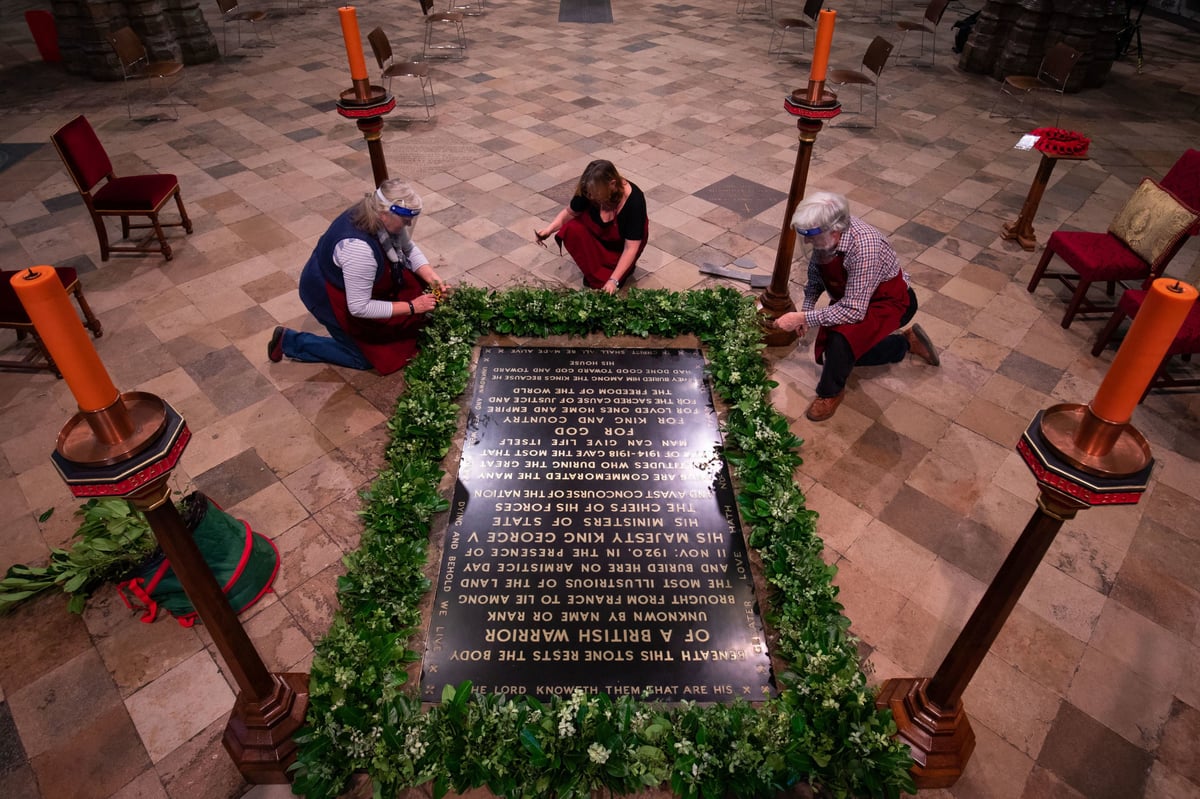 Londoners can pay tribute to the unknown warrior at Victoria Station