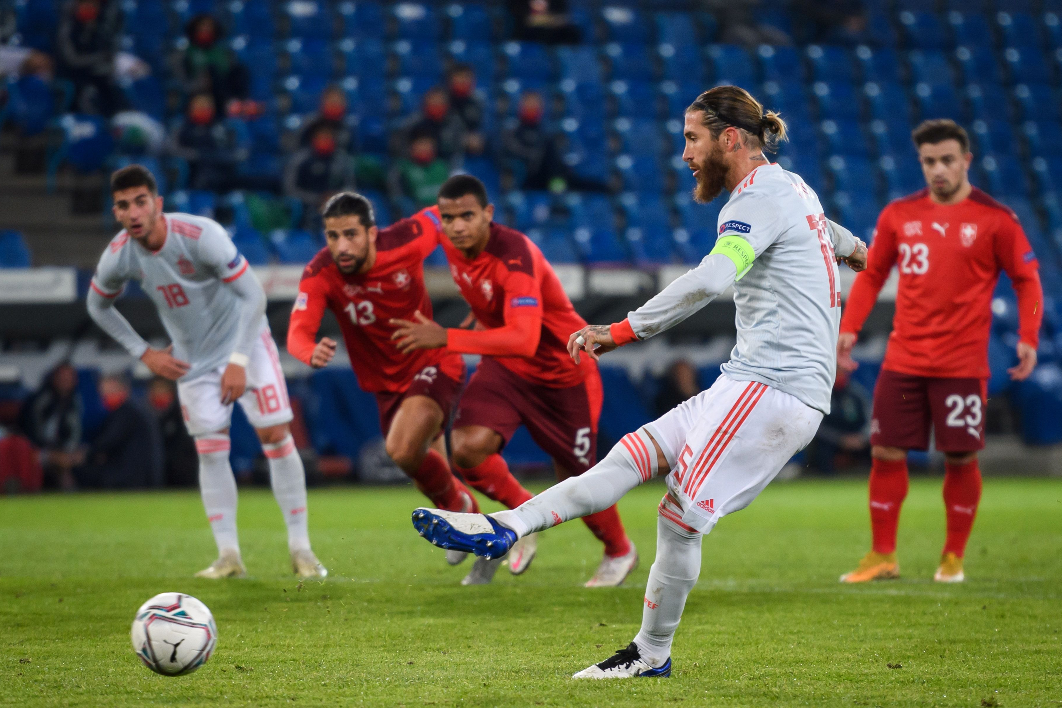 Sergio Ramos misses TWO penalties for Spain in Switzerland draw