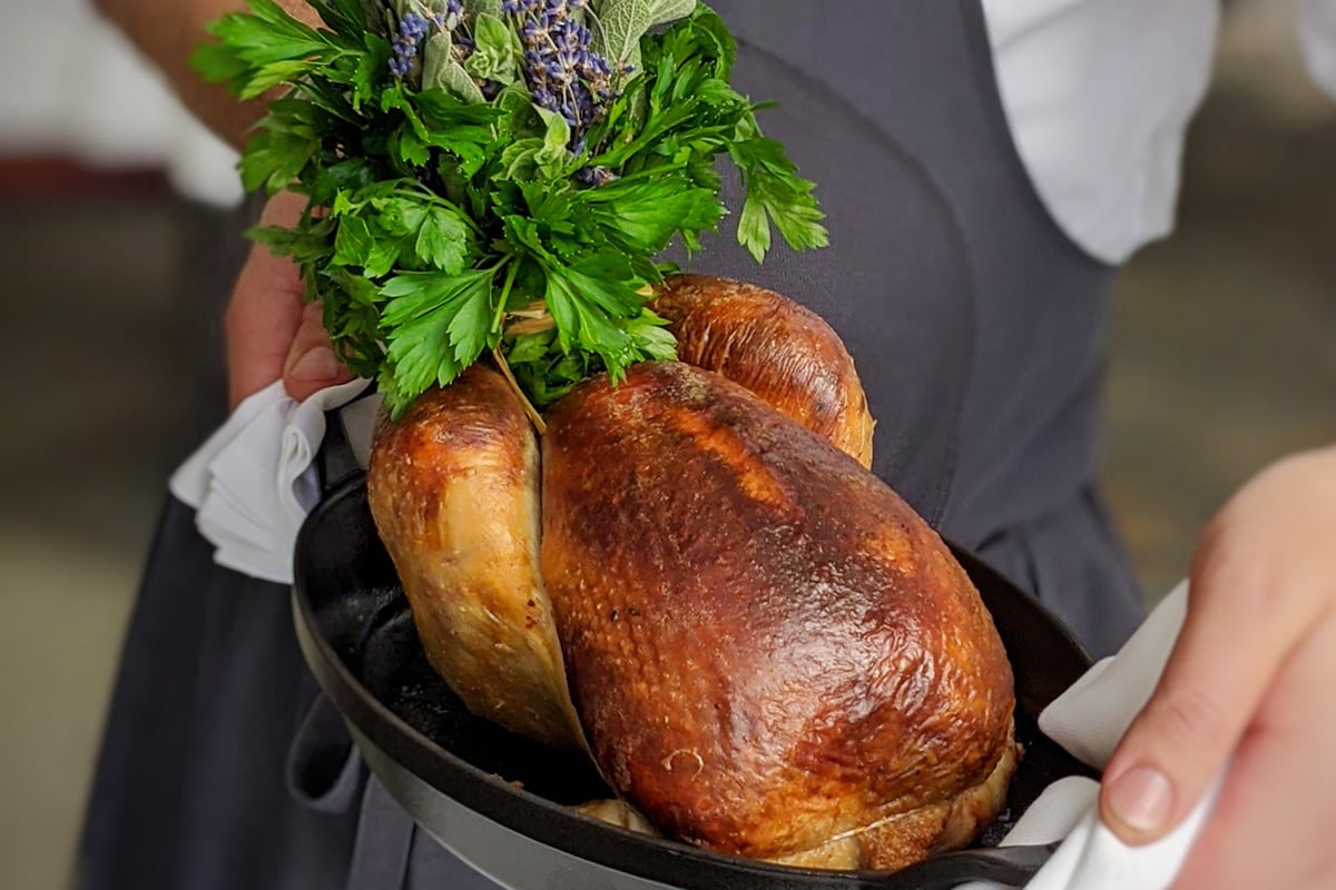Fay Maschler reviews D&B To Go: Claridge’s Fried Chicken lacks guilt and grease, but the roast is perfect