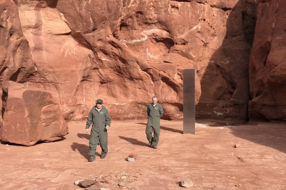 Utah monolith: mystery deepens as shimmering metal structure vanishes from desert