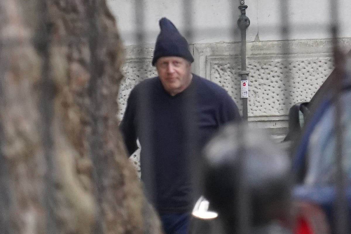 Boris Johnson pictured outside Downing Street as self-isolation comes to an end