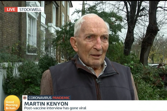 Vaccine hero Martin Kenyon says ‘I will survive’ as he gets second Covid jab