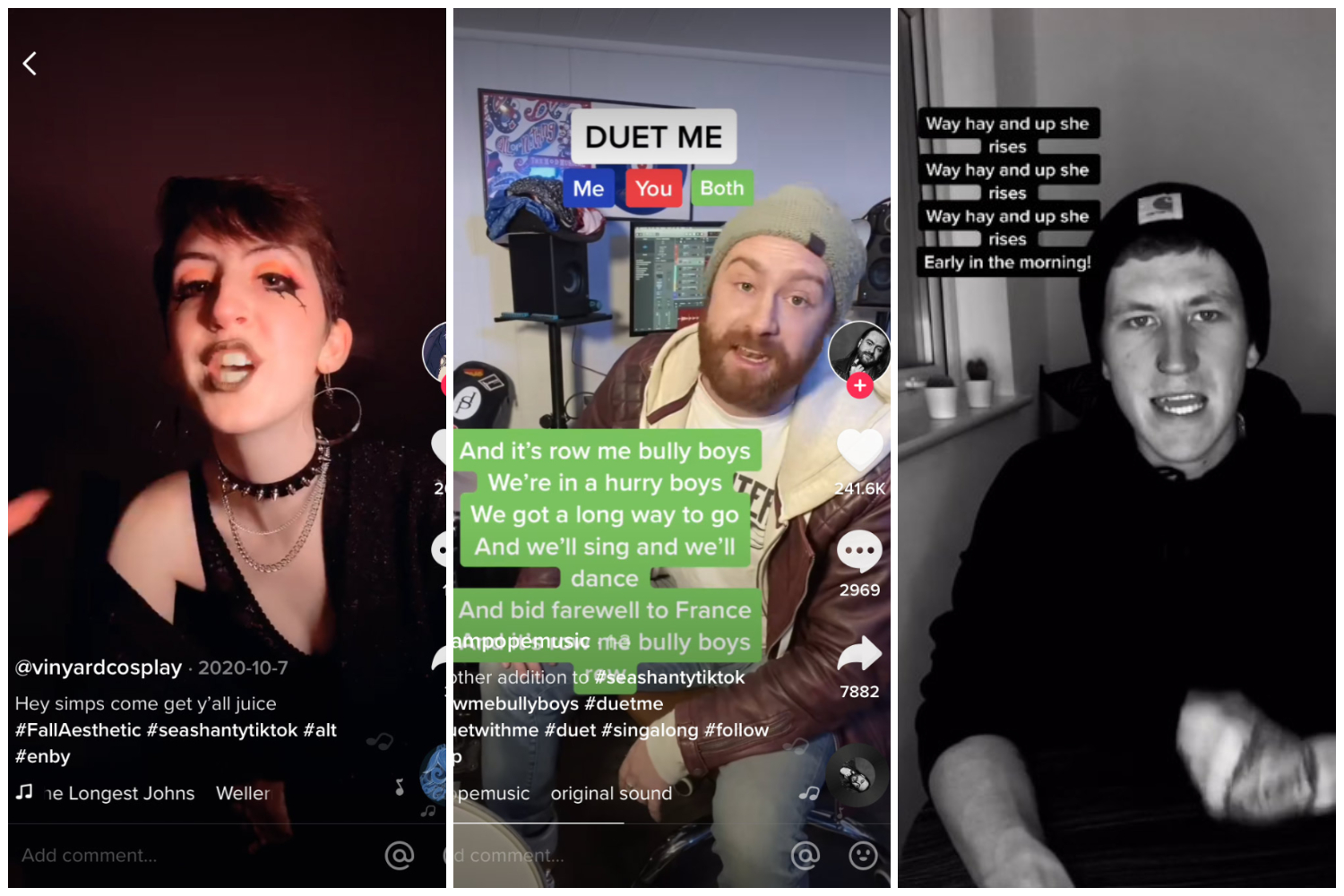 Why is everyone singing sea shanties on TikToK?