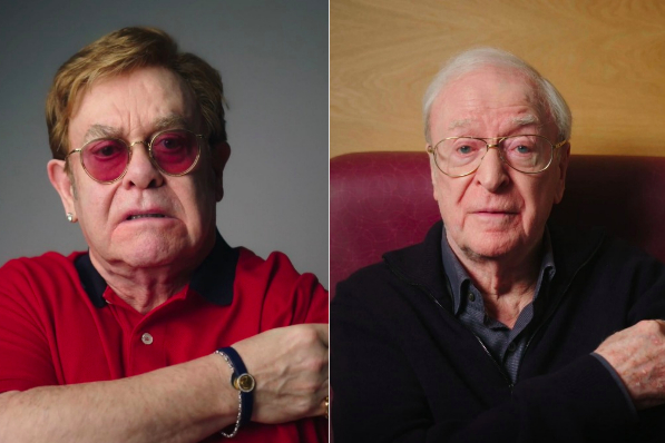 Elton John and Michael Caine appear in NHS video urging people to get Covid vaccine