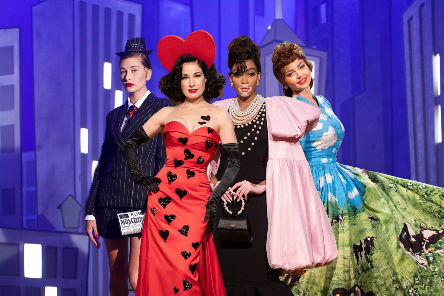 Moschino’s AW21 show came with an all-star lineup