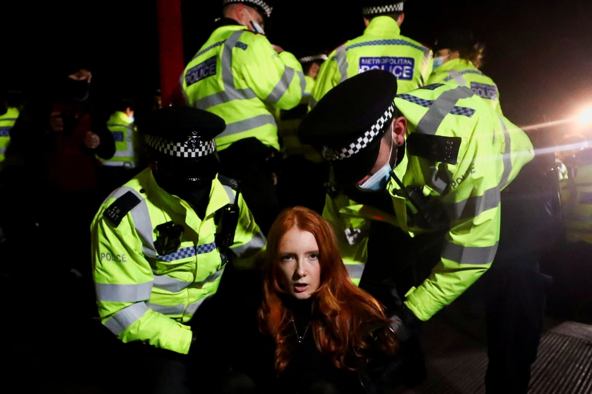 Woman arrested at Sarah Everard vigil gives first televised interview