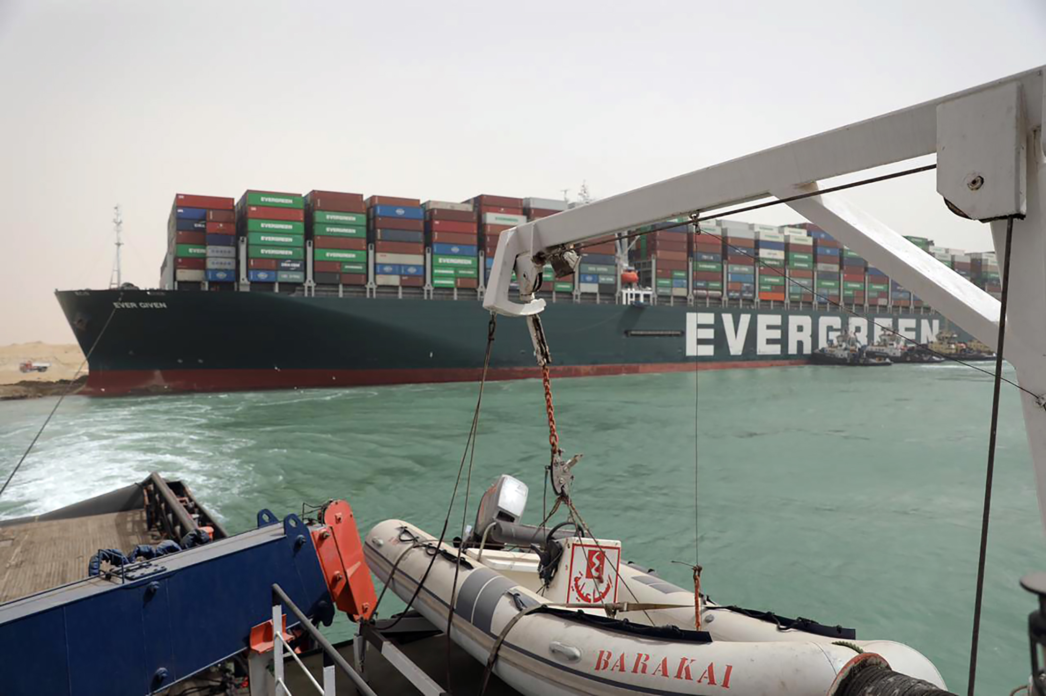 Suez Canal could be blocked until next week with potential delivery delays to UK