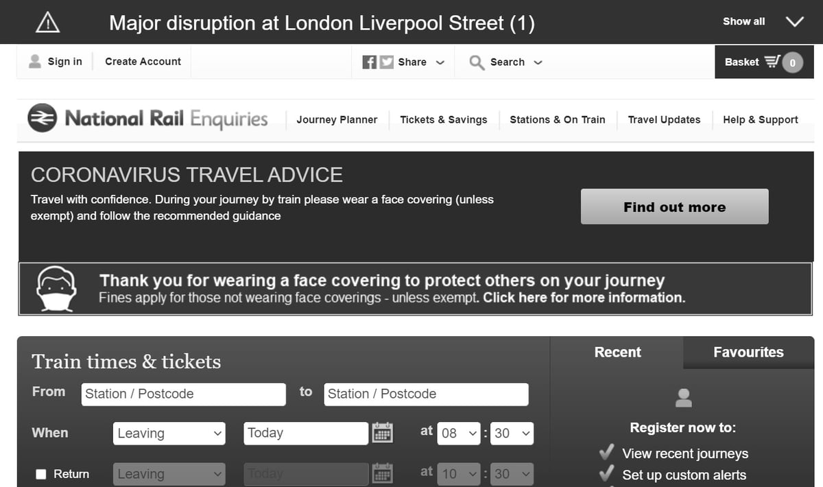 Prince Philip death: National Rail criticised for ‘greyscale’ website tribute