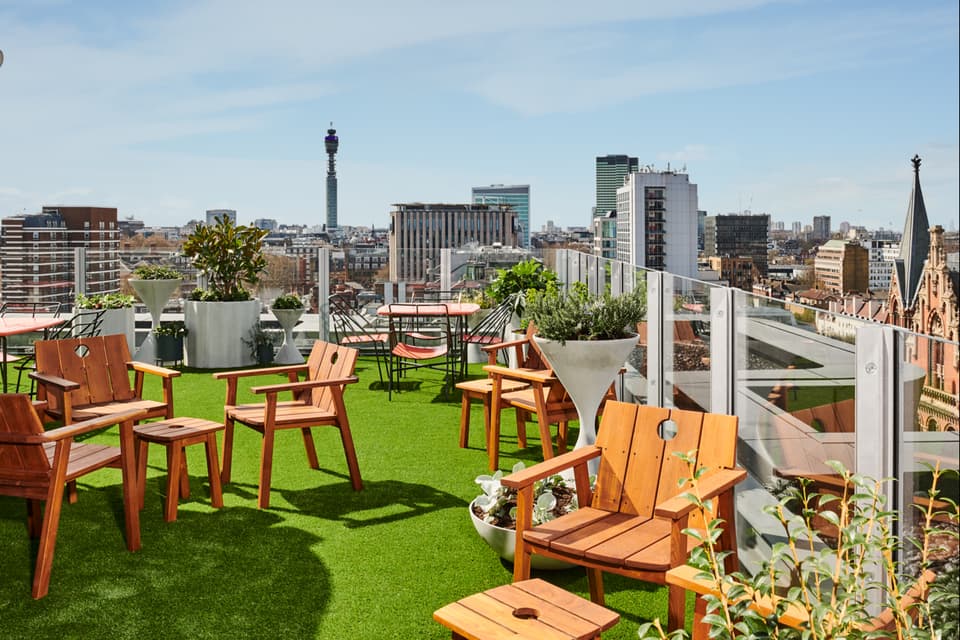 Standard rooftop bar 
No credit required 