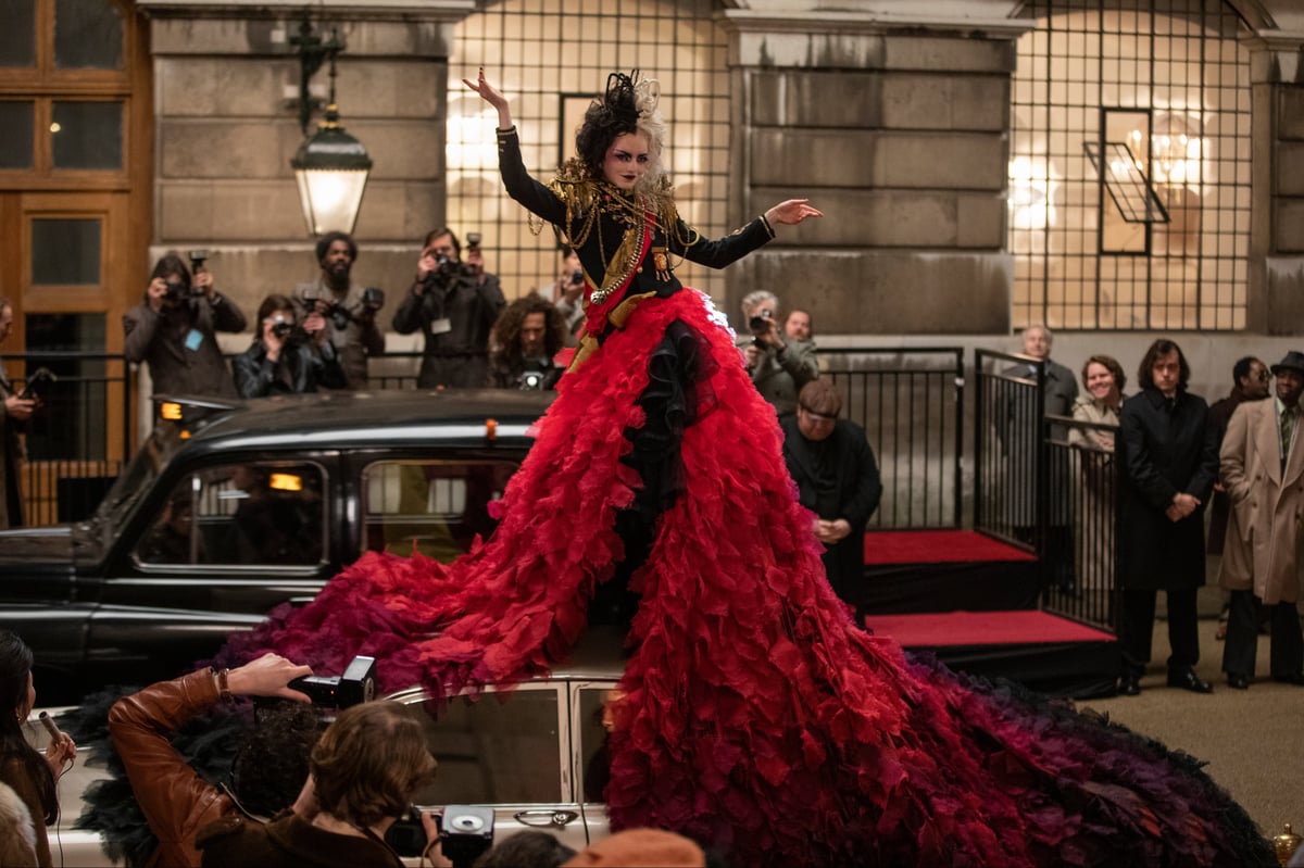 Cruella costume designer Jenny Beavan shares the inspiration behind Emma Stone’s outfits