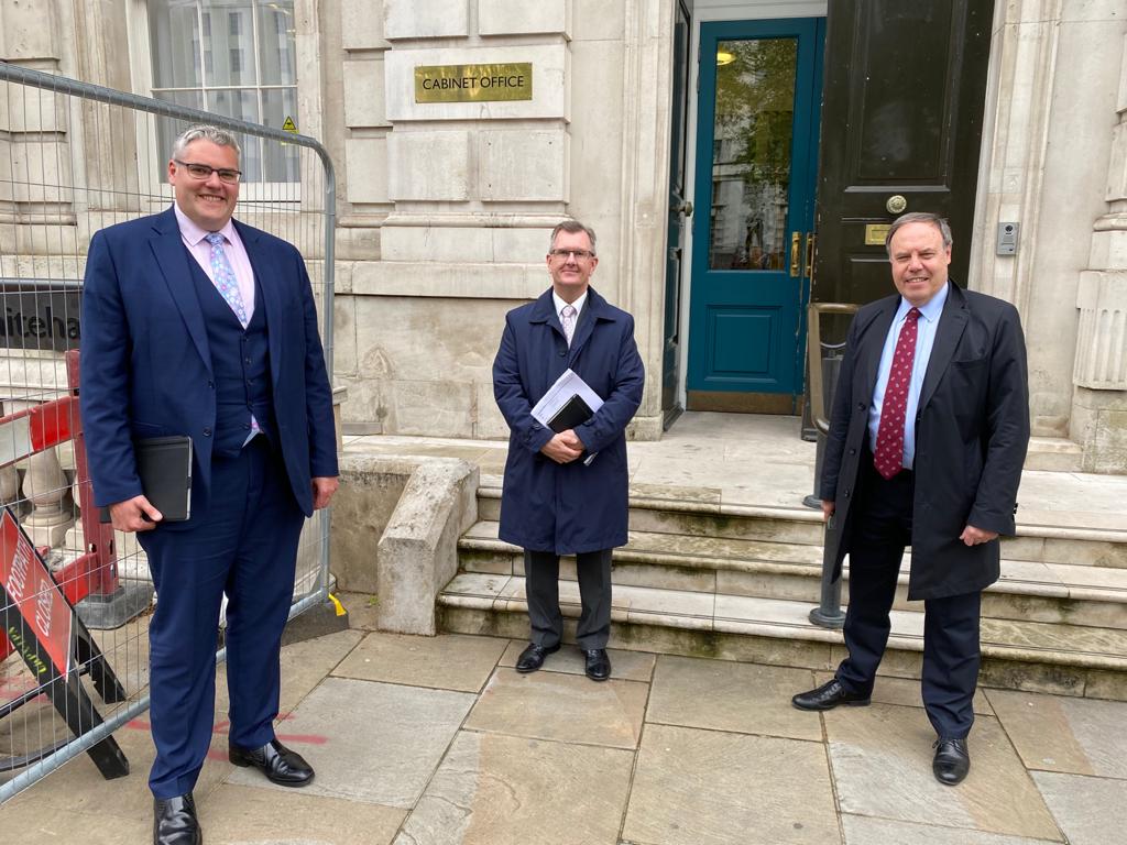 DUP delegation tells Lord Frost that NI Protocol must go