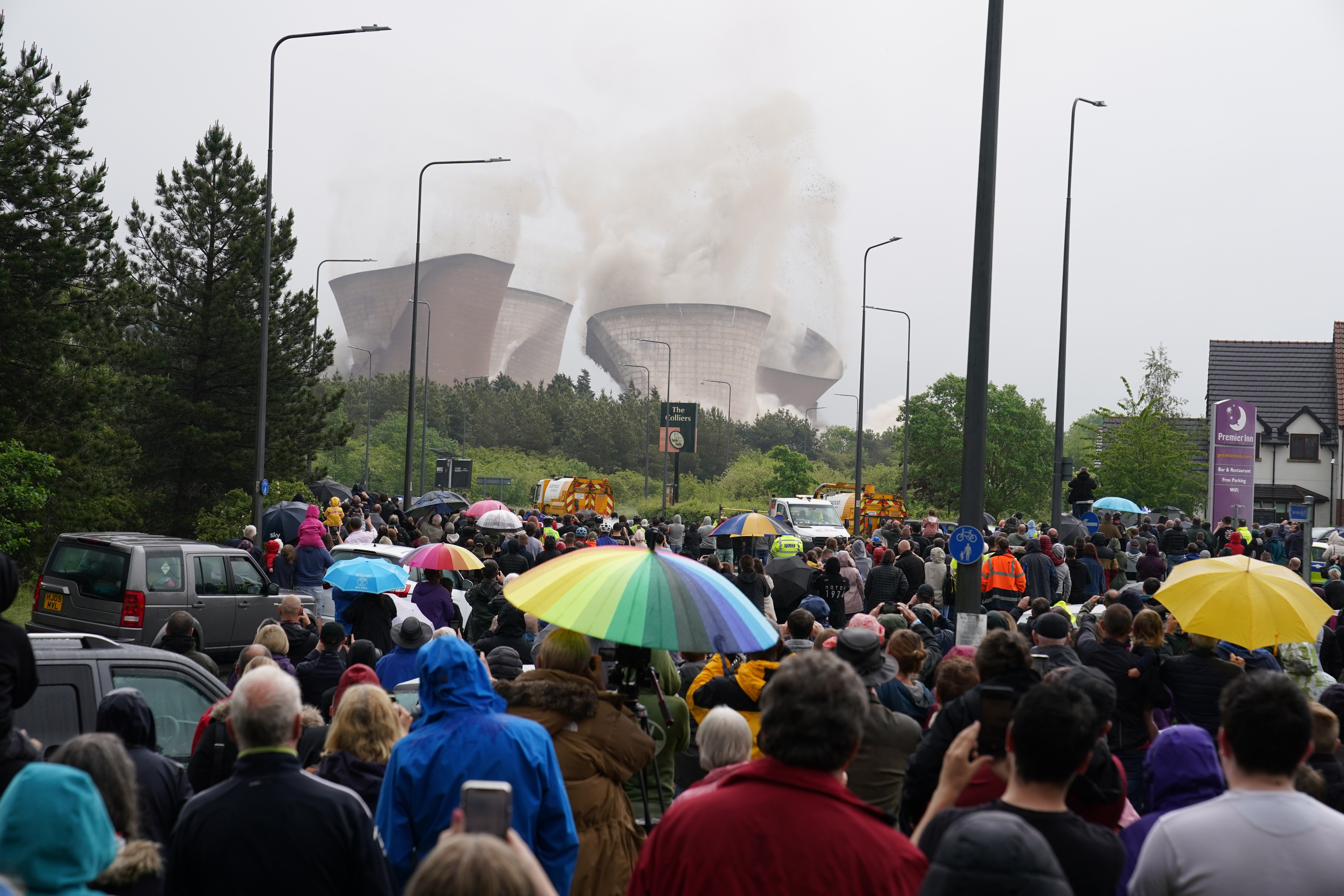 Watch: Moment cooling towers are demolished in controlled explosion