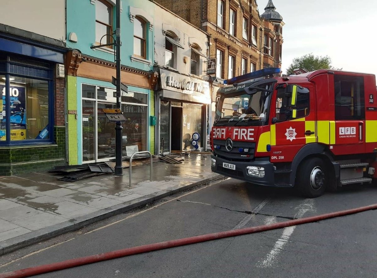 Hanwell petrol attack: ‘Yobs torch newsagents’ as police launch arson investigation