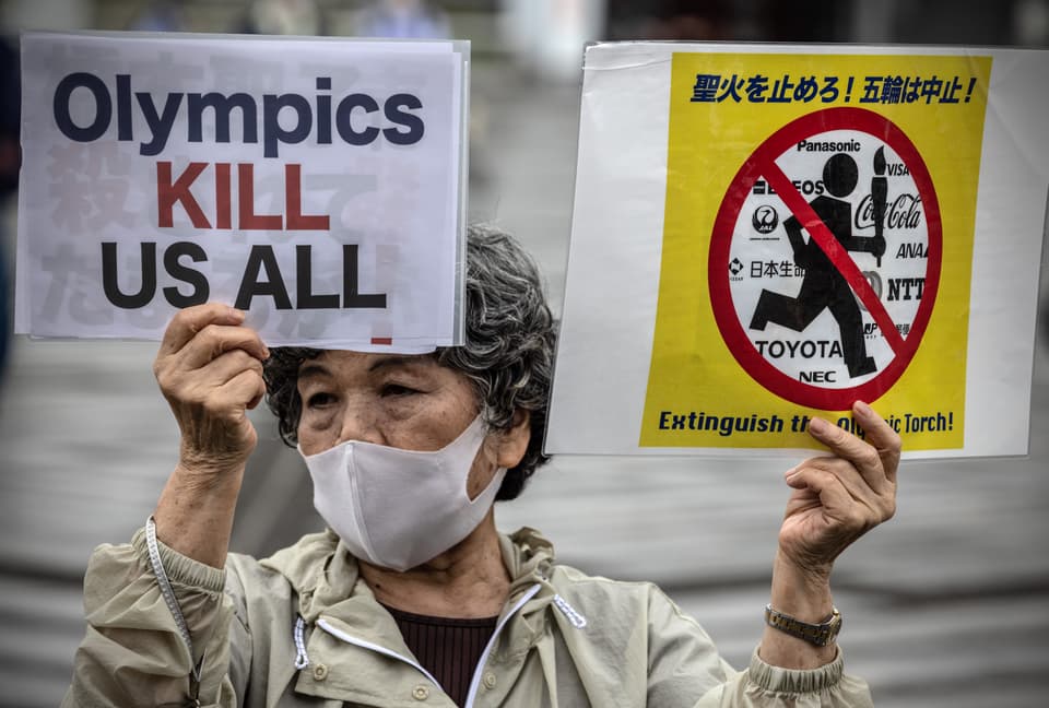 Olympic Torch Relay Begins In Tokyo