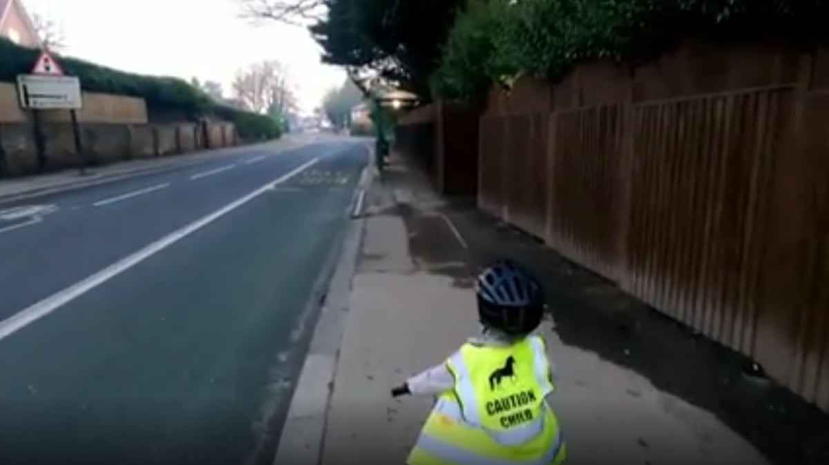 Stockton: Footage of drug driver hitting boy, 6, on bike ride with father