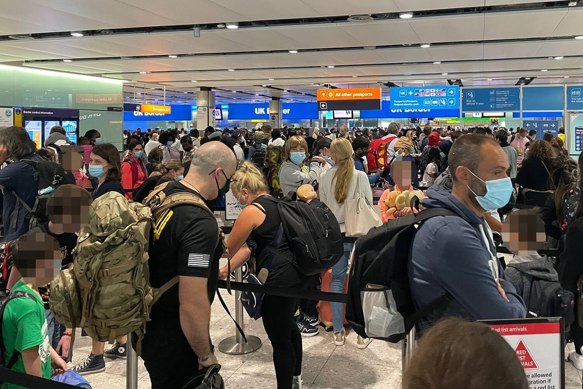 Heathrow Airport: Parents struggle in three hour ‘families’ queue