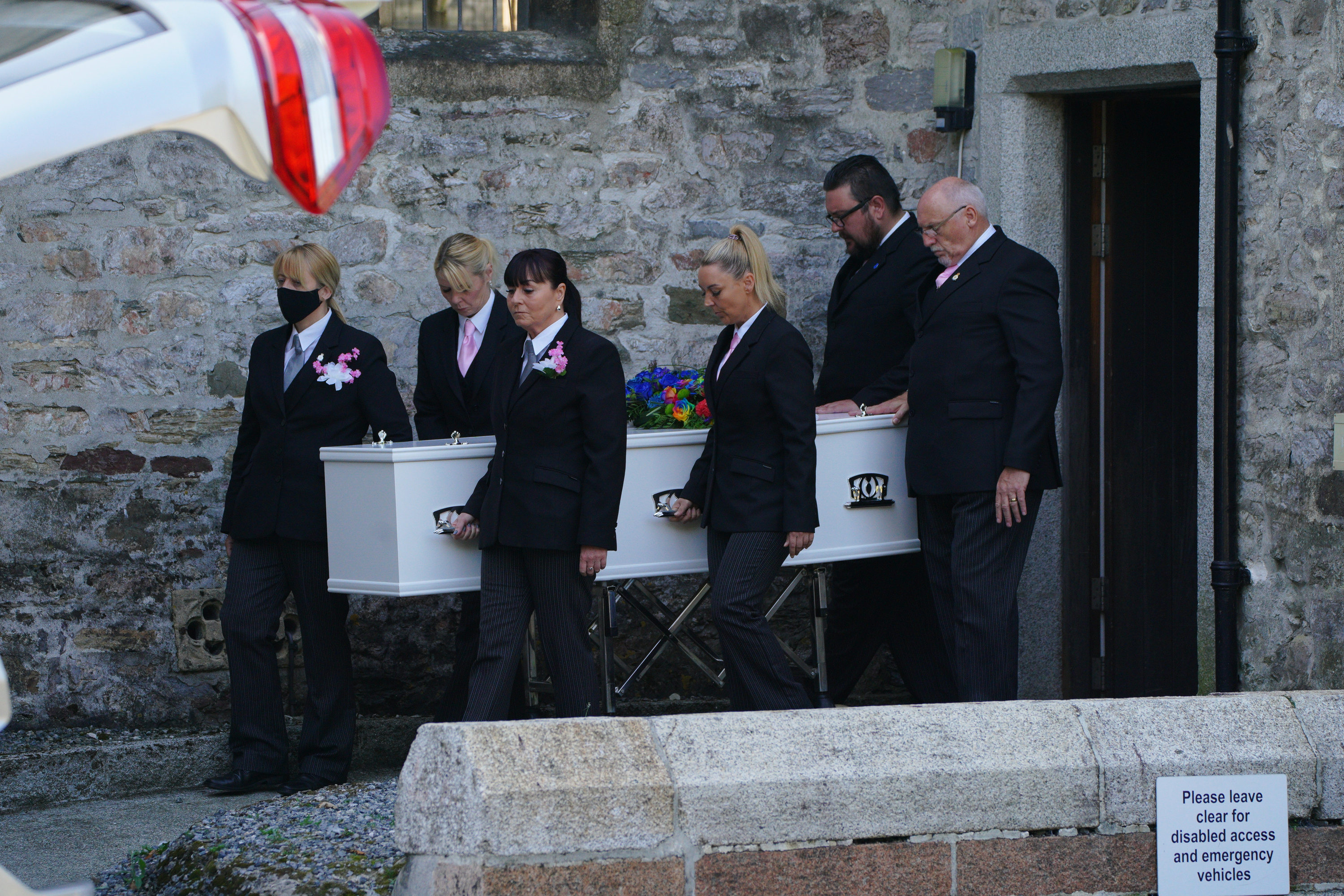 Plymouth shooting: Father and daughter victims share same coffin