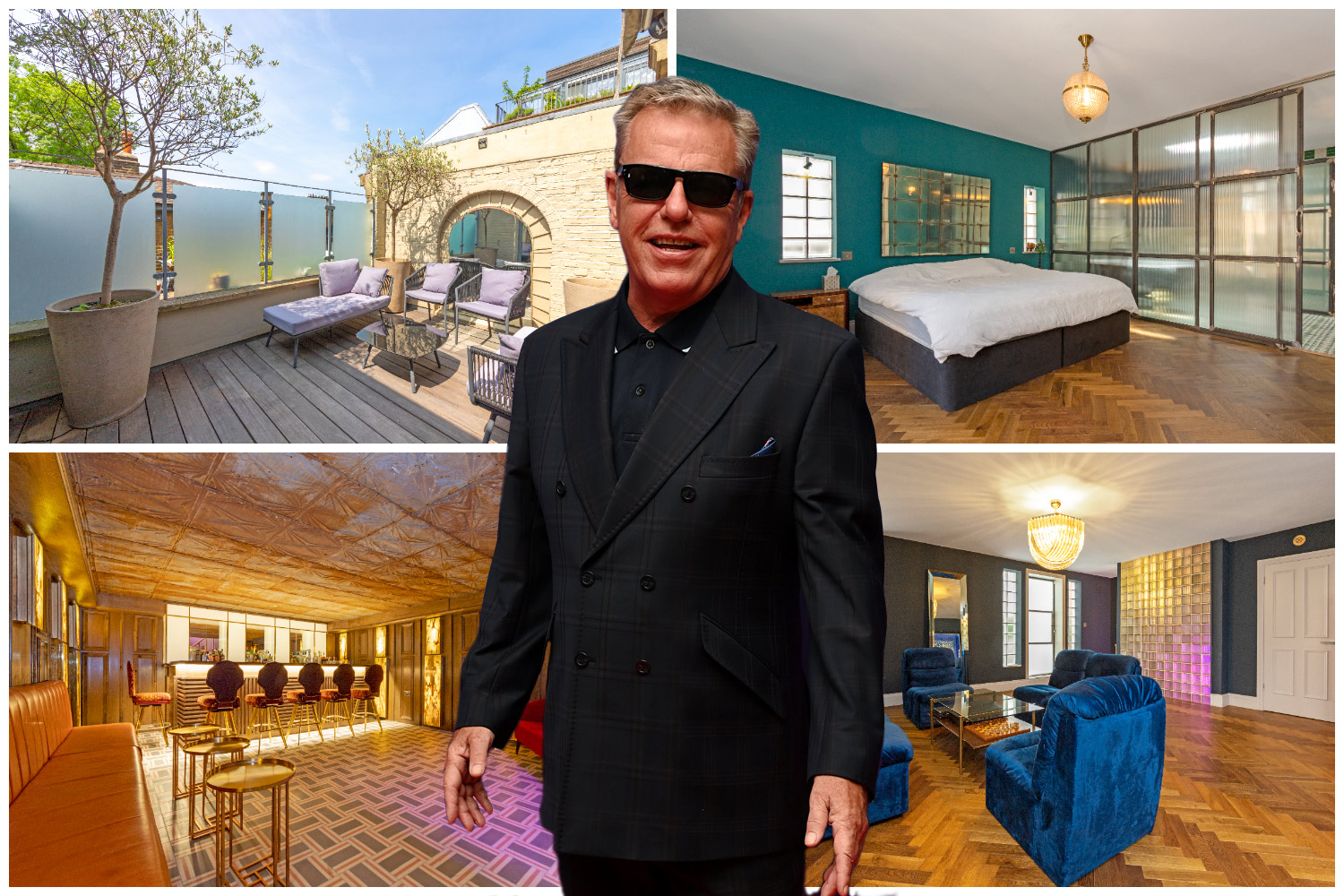 Suggs’ former Camden home for sale has a gold-gilded underground bar