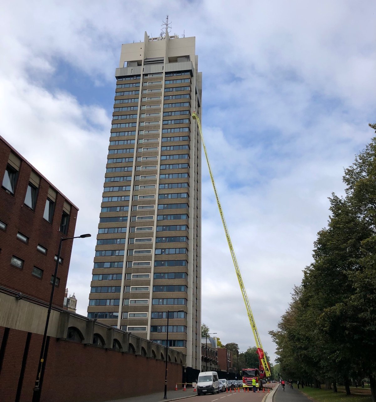Firefighters train on biggest ladders in UK bought for London Fire Brigade after Grenfell