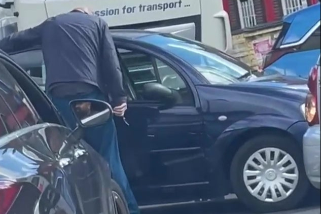 Man pulls knife on queue jumper at London petrol station