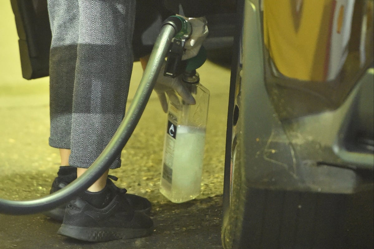 Drivers bottling petrol at pumps  as crisis continues in London
