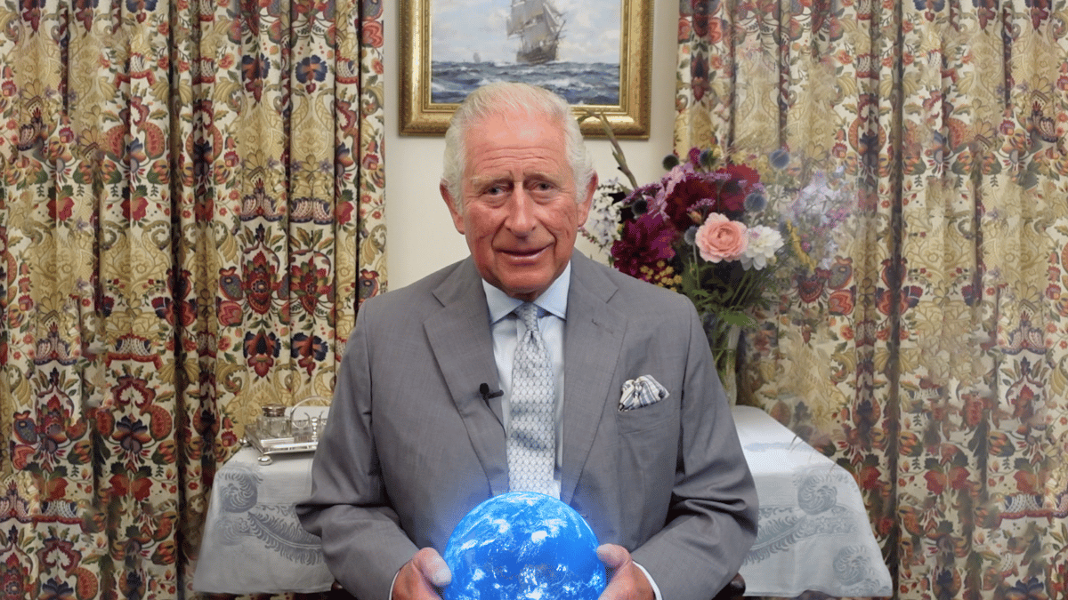 Charles tells of Prince George learning about climate change
