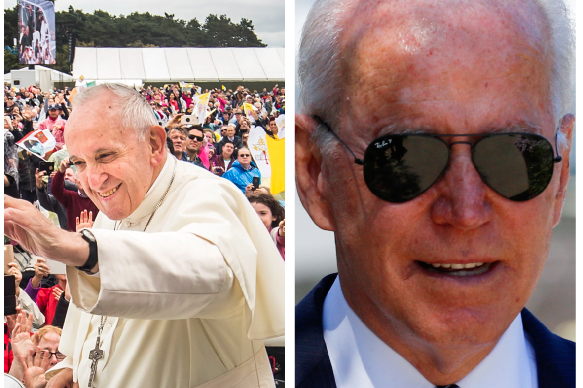 Joe Biden arrives in Rome for meeting with the Pope ahead of COP26