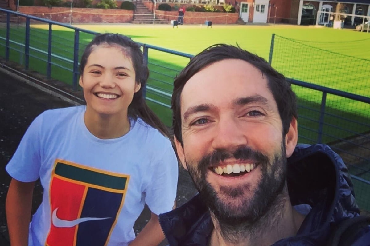 On court with Emma Raducanu’s former coach Matt James