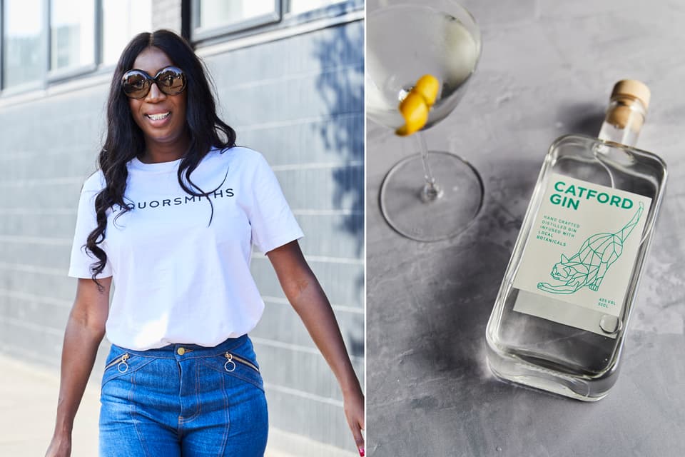 Deborah Efemini  and her Catford Gin