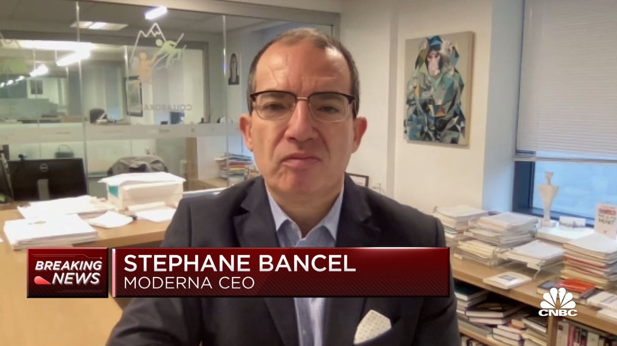 Moderna CEO Stéphane Bancel predicts vaccines will be less effective against Omicron variant