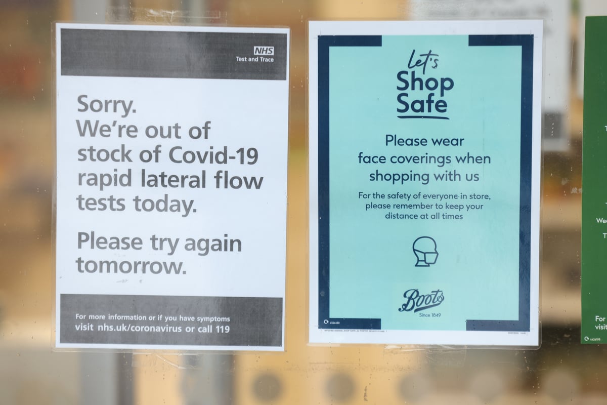 Three-quarters of London pharmacies out of Covid lateral flow tests