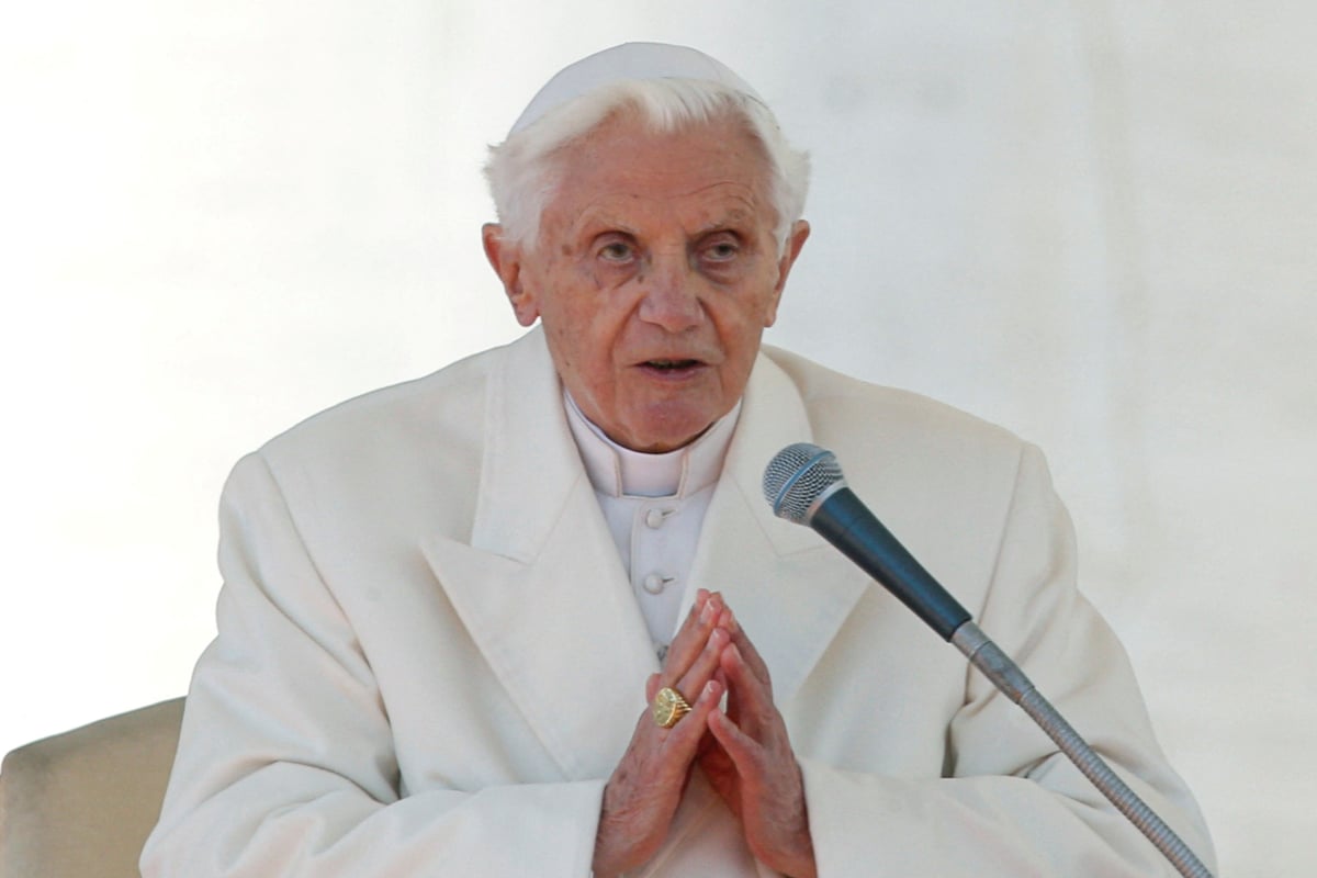 Former pope failed to act over four cases of child abuse, report finds 