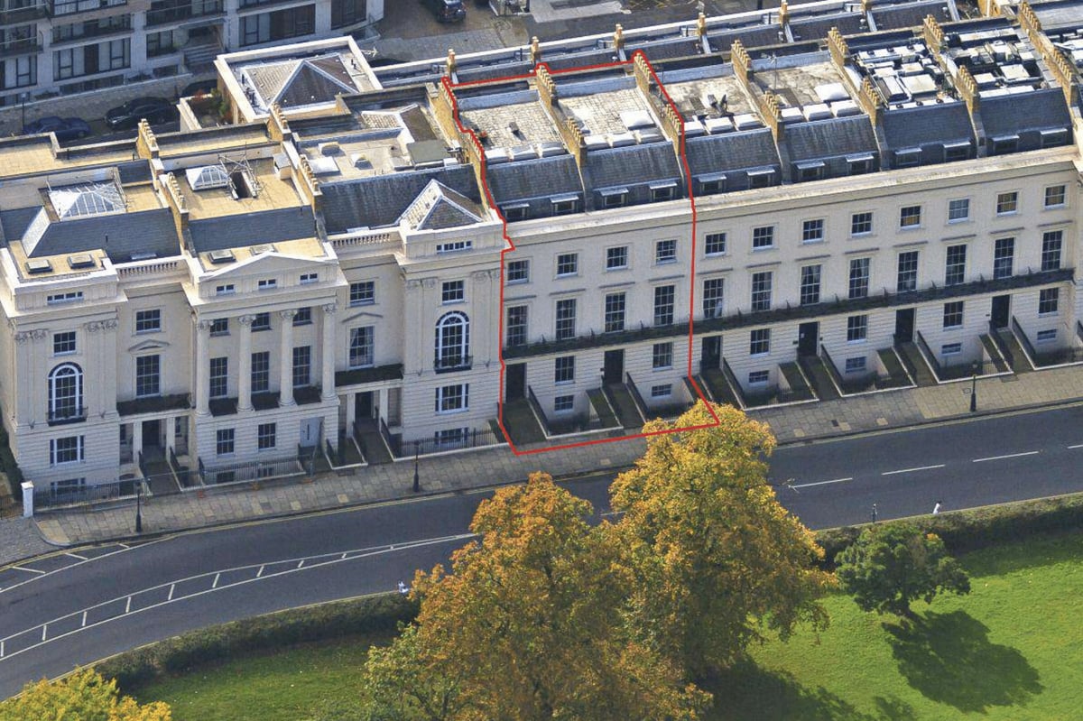 Rare, unfinished ‘double house’ by Regent’s Park for sale for £25m