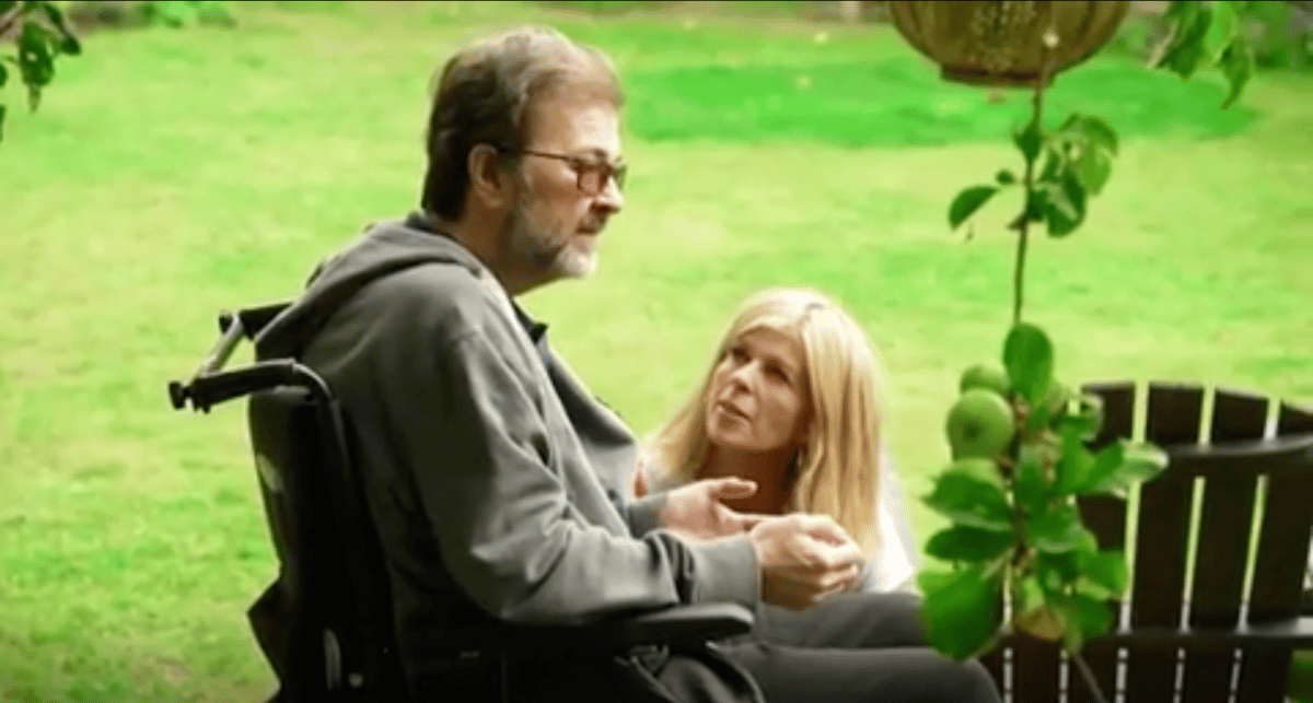 Kate Garraway shows Derek Draper the well-being garden created for his recovery