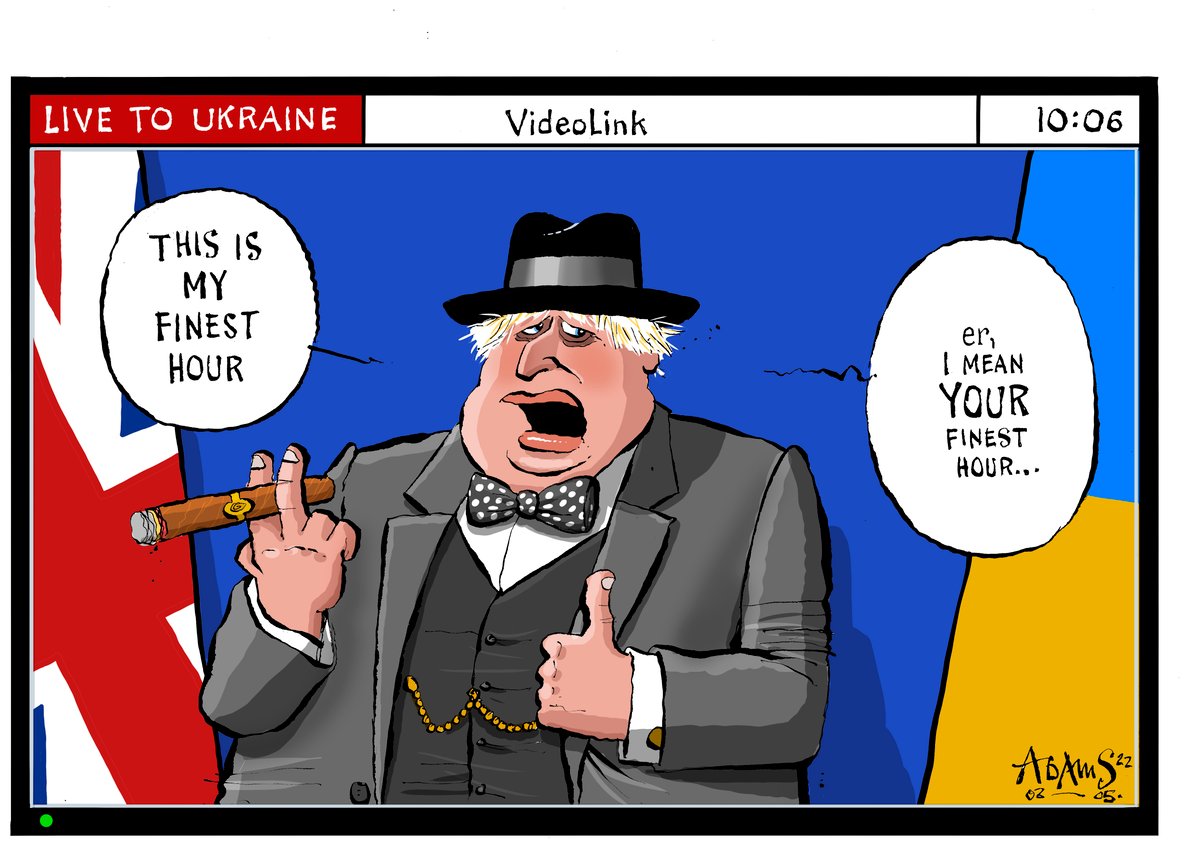 Evening Standard Comment: Boris Johnson addresses Ukraine - but whose finest hour?