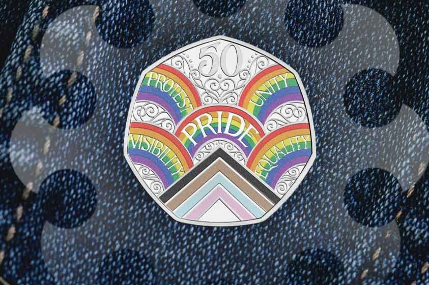 Royal Mint creates rainbow 50p to celebrate Pride anniversary