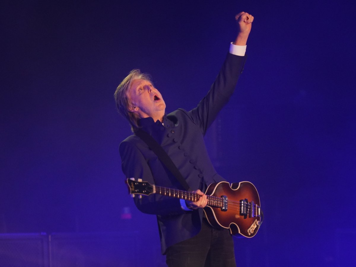 In Pictures: Sir Paul McCartney rolls back years for Glastonbury headline slot