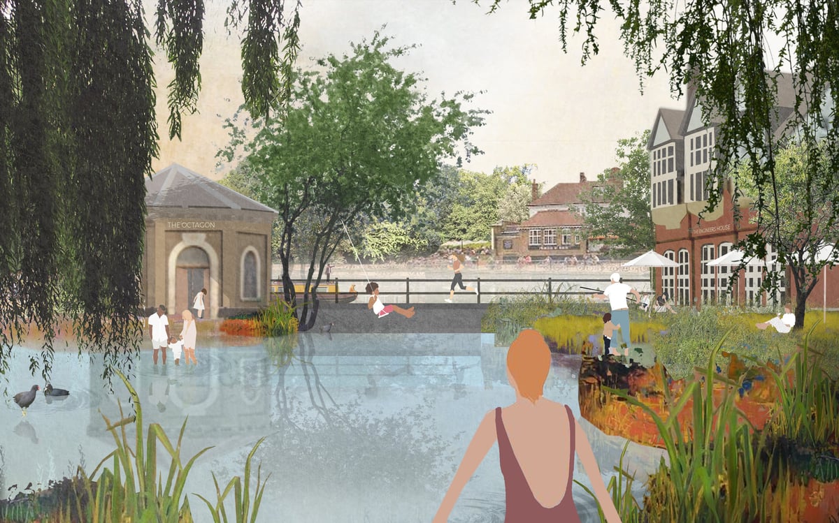 Wild swimming in Waltham Forest