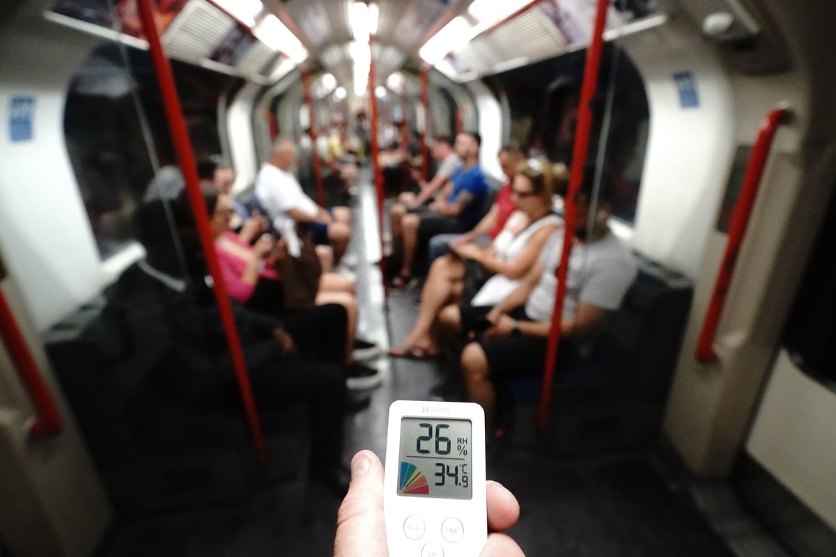 Hottest Tube lines revealed as temperatures soar on Underground