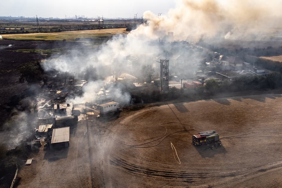 Multiple Fires Break Out Around Greater London Amid Record Heat