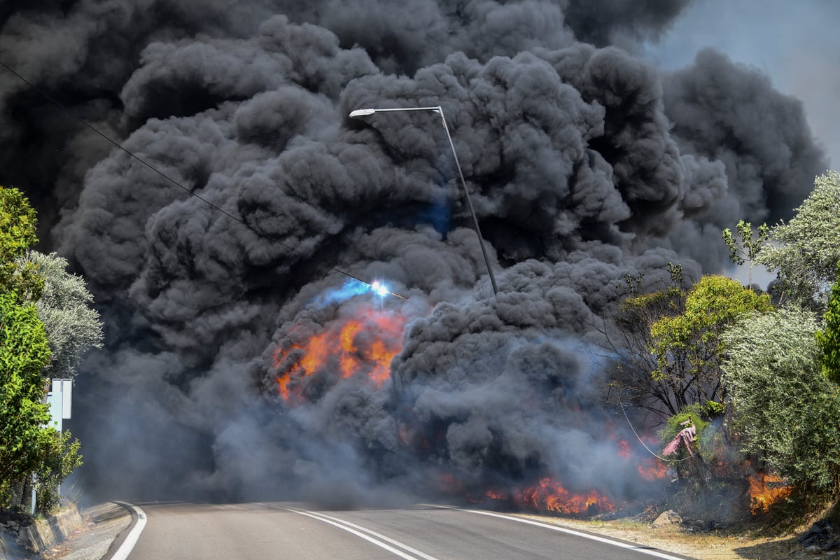 Villages evacuated as wildfires breaks out in southern Greece near Ancient Olympia