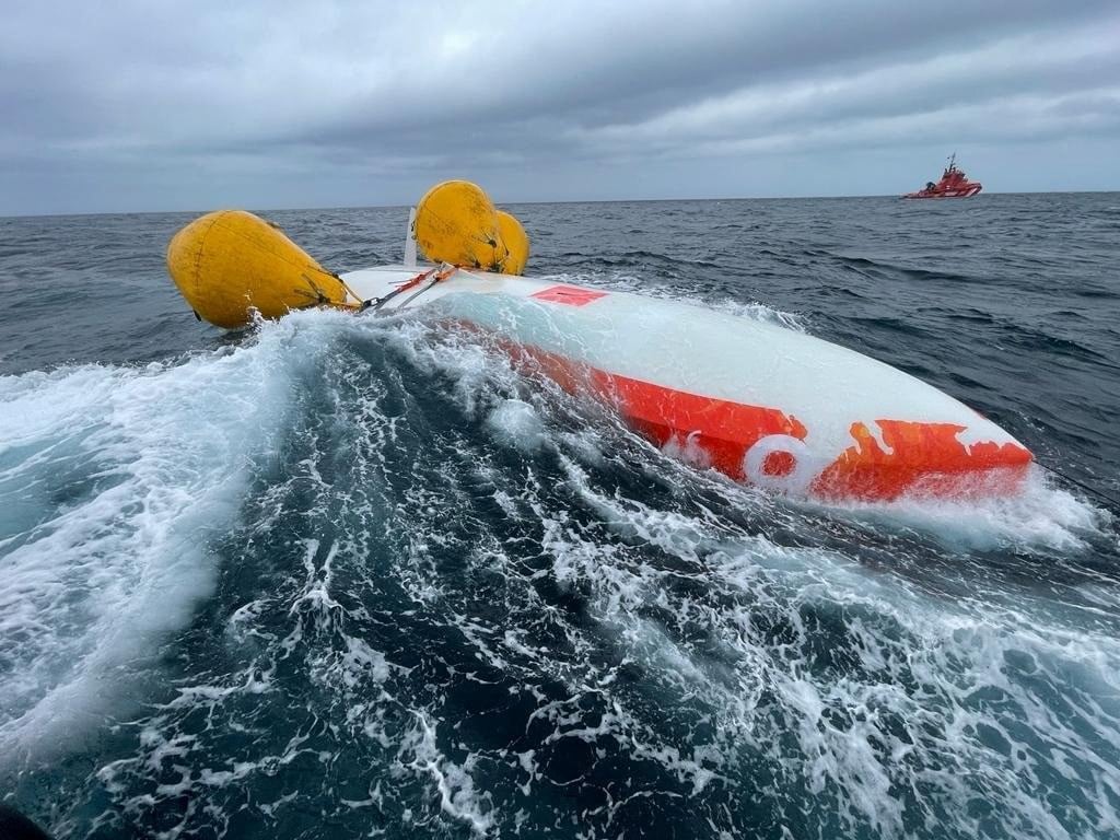 French sailor survives 16 hours in capsized boat in Atlantic Ocean