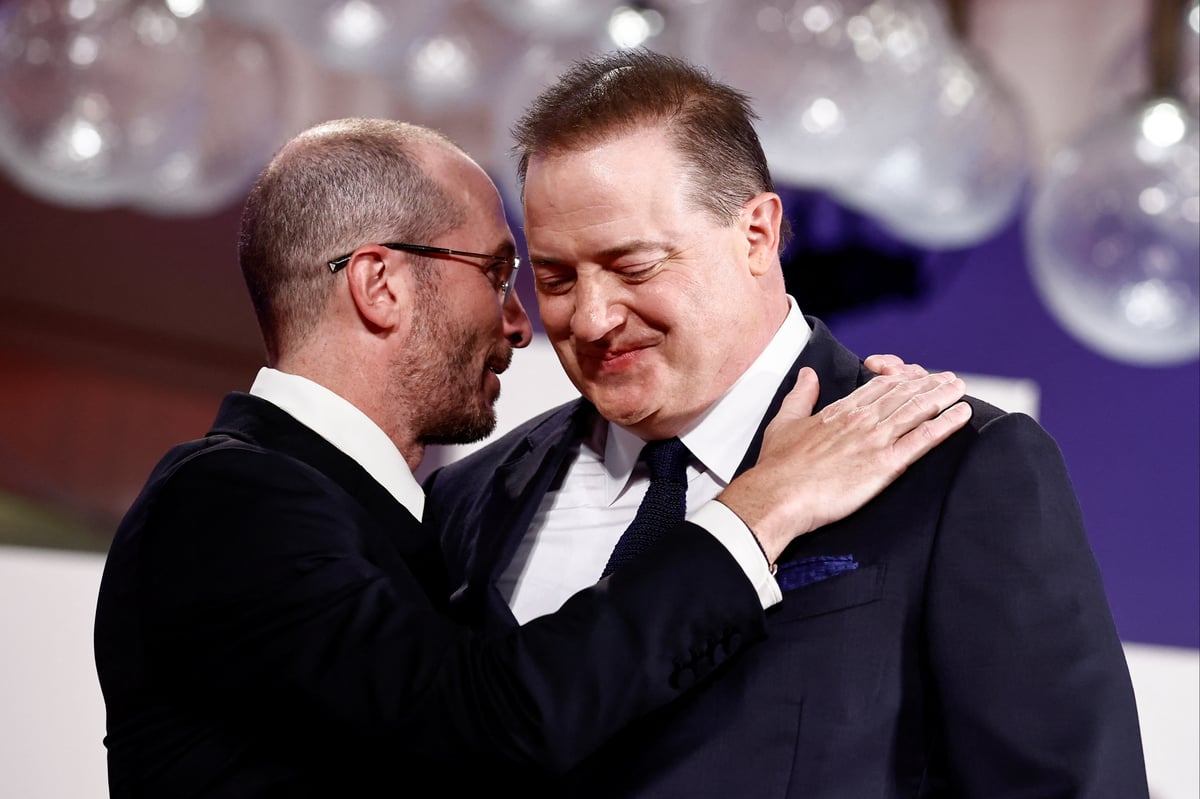 Brendan Fraser breaks down during standing ovation for The Whale at Venice