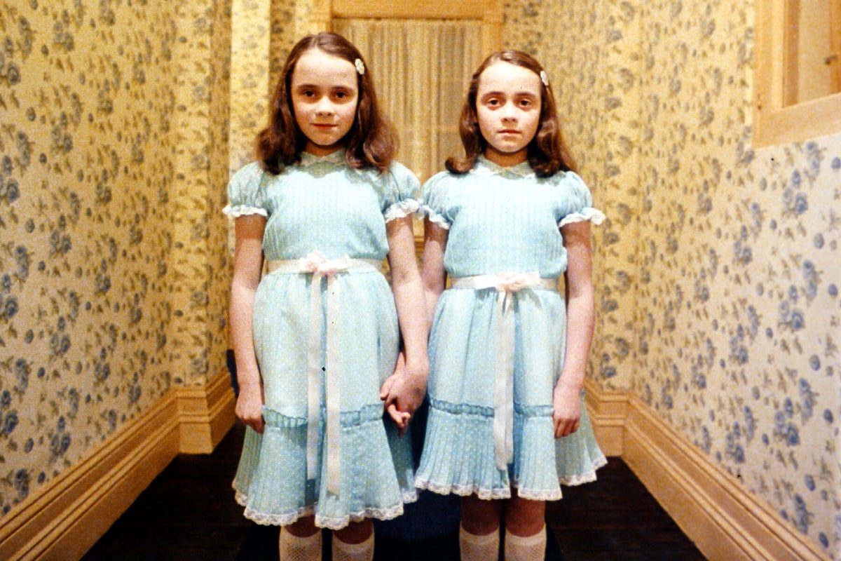 The Shining twins, Lisa and Louise Burns, queued for hours to pay tribute to the Queen