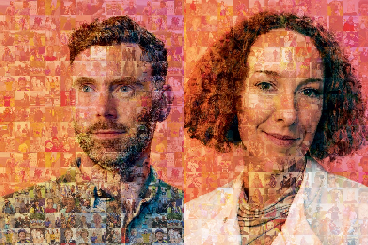 Mosaics made using images of people with cancer enjoying life to be exhibited