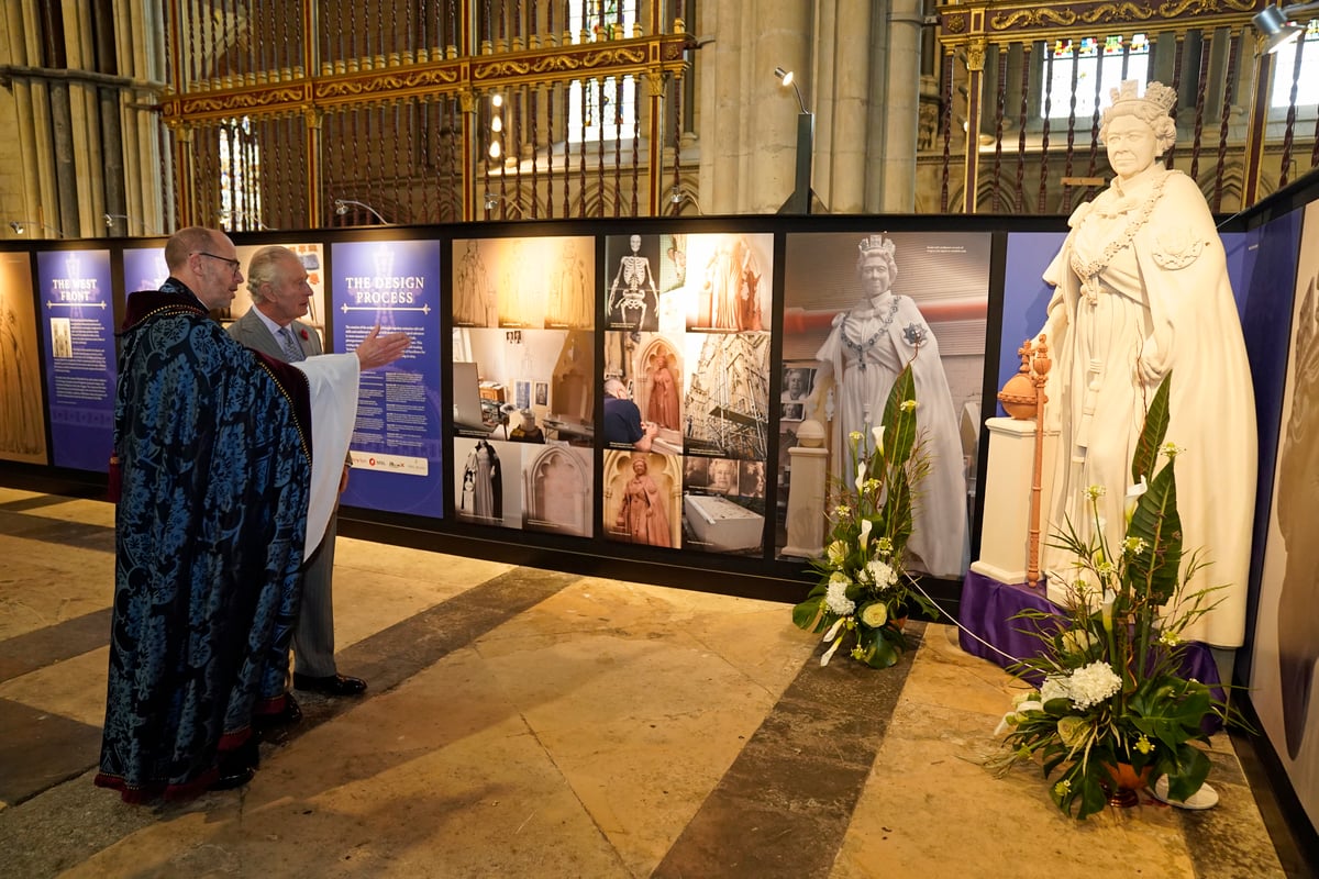 King Charles unveils first statue to his ‘beloved’ mother since her death