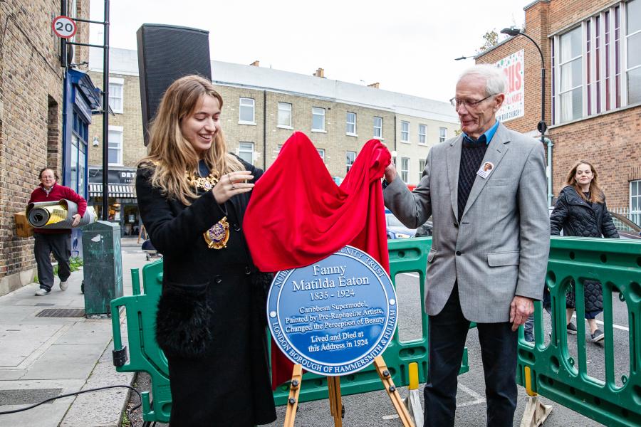 Influential Black model Fanny Eaton celebrated with blue plaque in Shepherds Bush