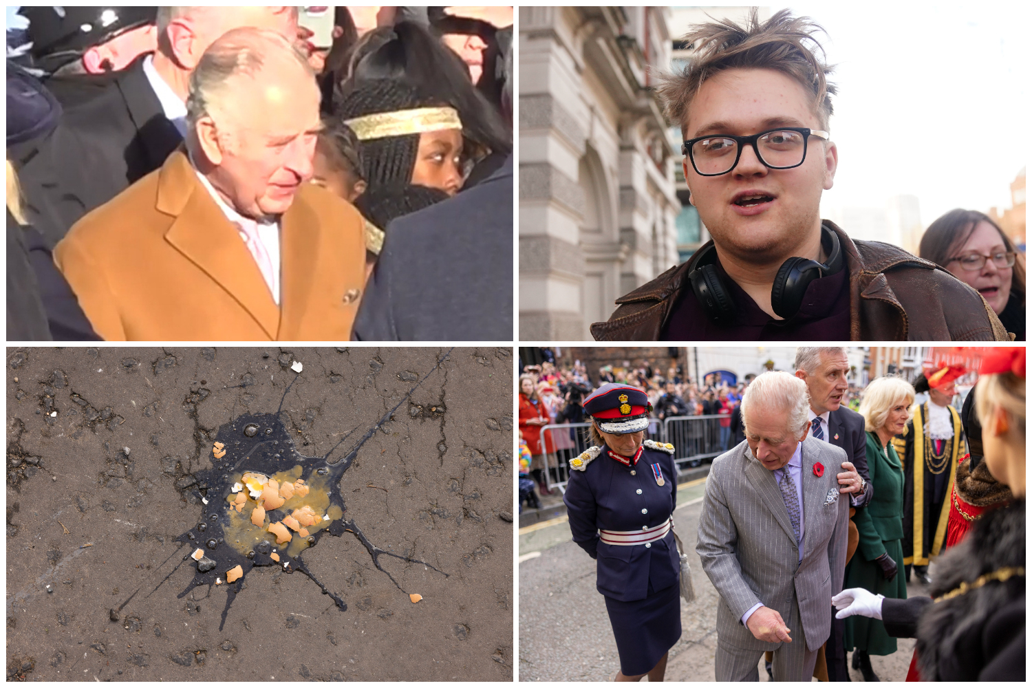 Man admits throwing egg at King Charles during walkabout