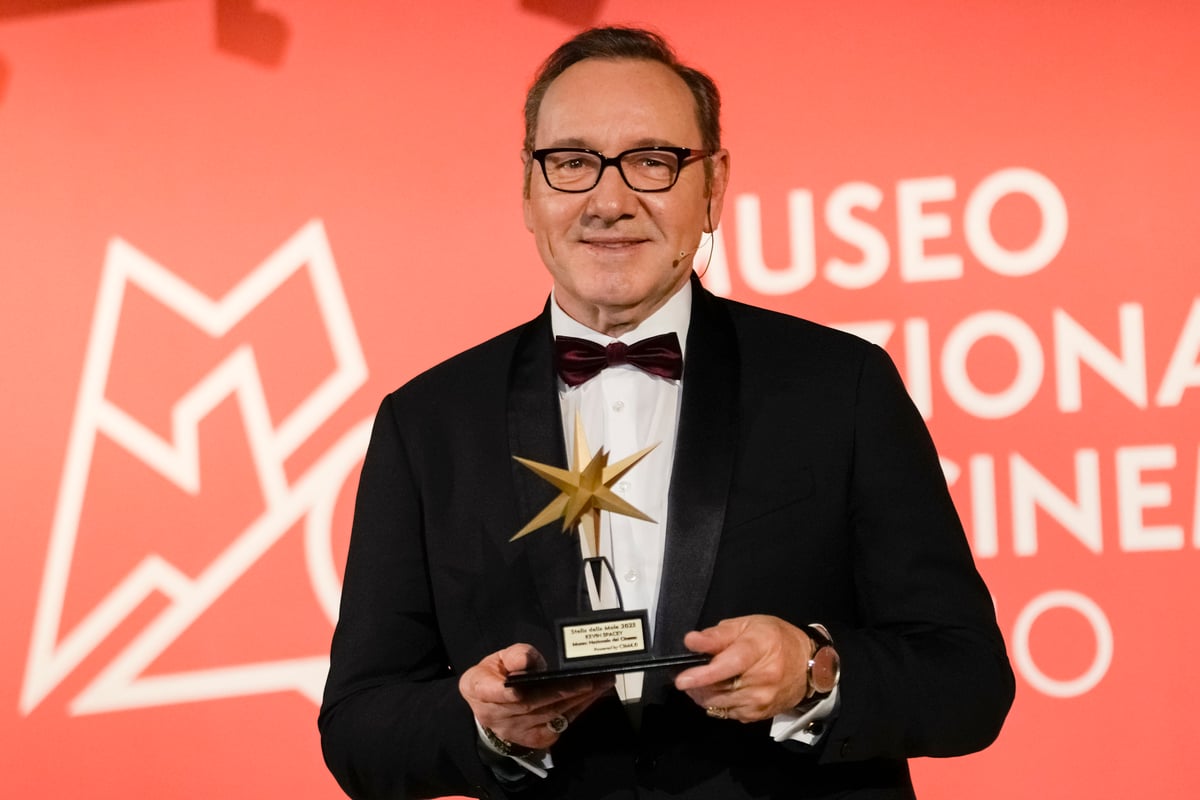 Kevin Spacey picks up lifetime achievement award in Turin
